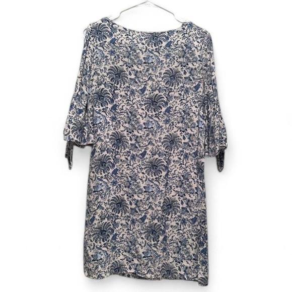 H&M Blue and White Floral Shift Dress Sz 4 - Picture 2 of 7